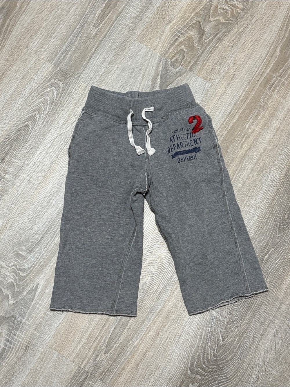 OshKosh B'gosh Gray Sweatpant Joggers with Red Accent